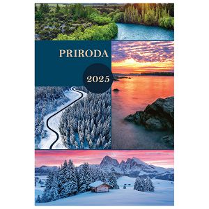 Kalendar "Priroda 2025" 13 listova, spirala